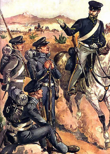 U. S. Army infantry and dragoon during the mexican war