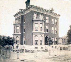 Wayman Crow Residence. 603 Garrison Avenue. Photograph by unknown, late 19th century Missouri History Museum Photograph and Print Collection. Residences n33696
